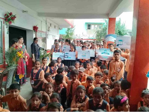 सरला श्रीवास सामाजिक संस्थान द्वारा भगवानपुर में चलाया गया जल संचयन अभियान